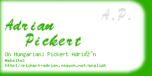 adrian pickert business card